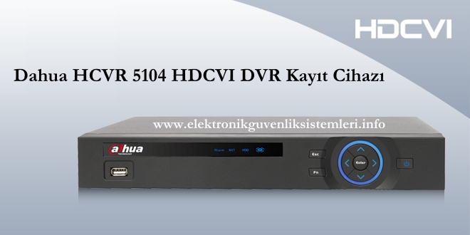 HDCVI 5104 HDCVI Kayıt cihazı